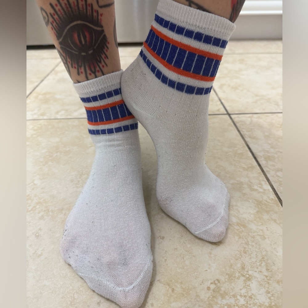 Striped women’s socks ❤️💙